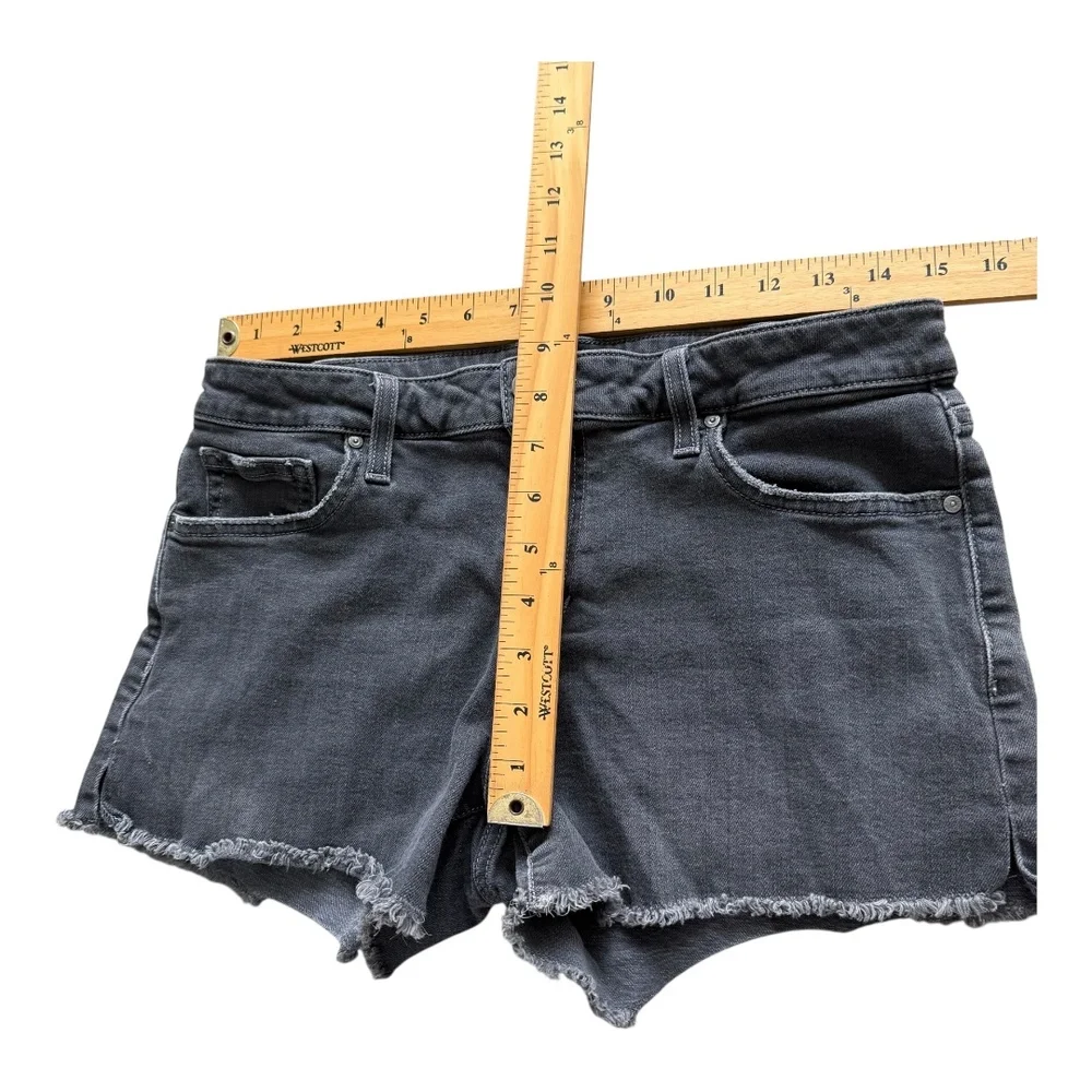 Joe's Jeans Charcoal Gray Distressed Hem Lisbeth Wash Cut Off Shorts Womens W 29
